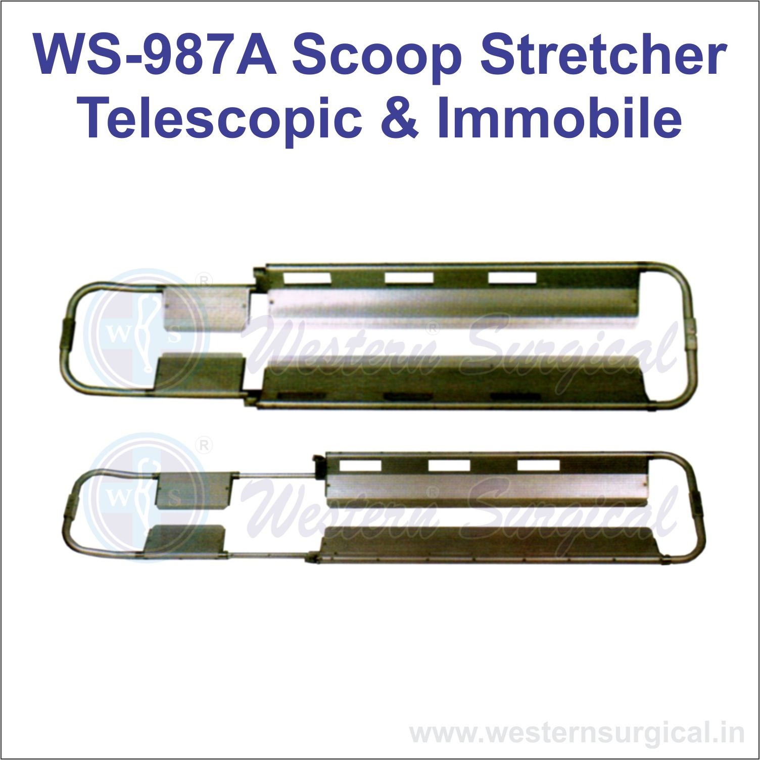 Scoop Stretcher Telescopic & Immobile 